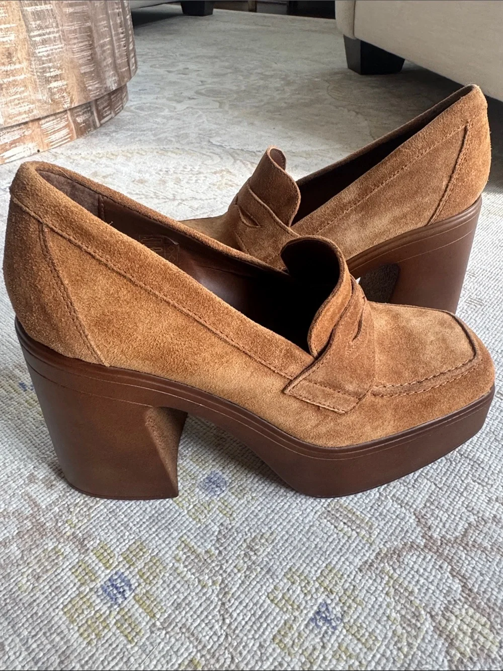 NEW FREE PEOPLE FP Collection - Zoe Platform Loafers Size 37.5